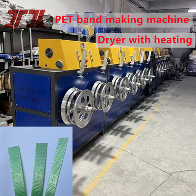 9-32mm Máy chế tạo dây đai PET tùy chỉnh sử dụng vật liệu tái chế với máy cuộn bán tự động