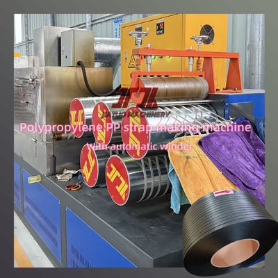 Đường dây sản xuất dây đai nhựa 5-19mm PP với bộ chuyển đổi Schneider và bộ thay đổi màn hình không ngừng