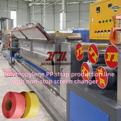 Máy đẩy dây đai dây đai PP một vít Hệ thống cho ăn tự động Hệ thống sản xuất dây đai PP hoàn toàn tự động