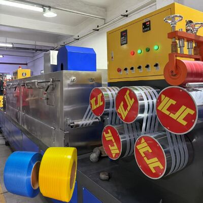 260kg/h Pp dây đai làm máy Bao bì dây đai cho hộp với không ngừng thay đổi màn hình