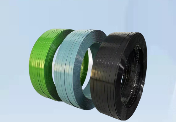 Dây đai đóng gói PET 15mm Cuộn dây đai 12mm Màu tùy chỉnh cho hộp carton