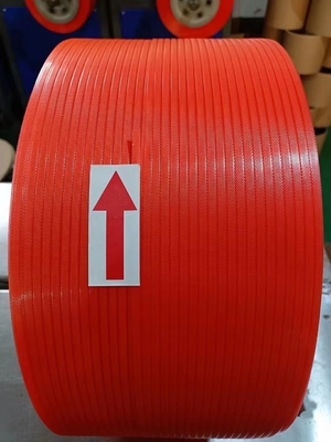 Màu xanh lá cây bền bỉ Dây đeo PET có nhiệm vụ nặng nề được dập nổi mượt mà để đóng gói