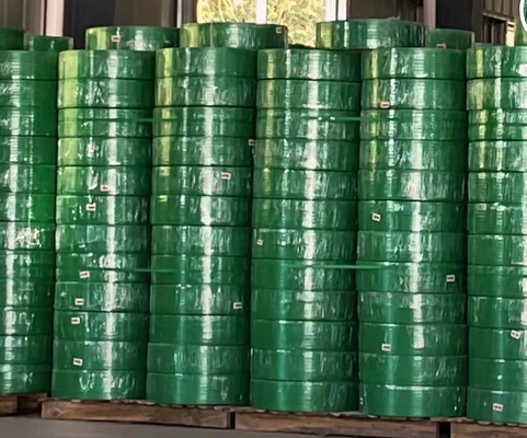 12 mm 210kg Kéo dây đeo bằng nhựa PET Dây đeo gói Dây đai đóng đai Pallet bằng thép