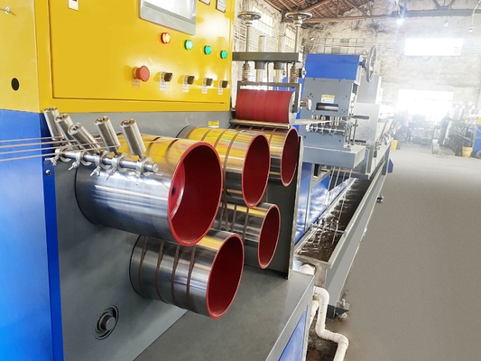 Dây chuyền ép đùn dây đeo Polyester PET Máy sản xuất dây đeo PET với tháp làm mát