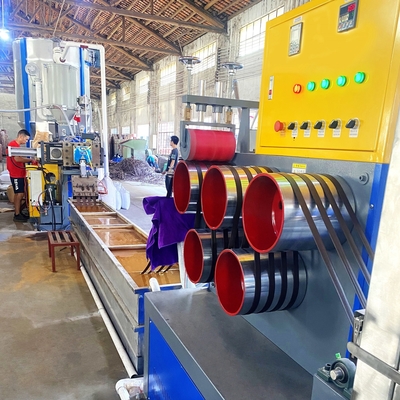 Dây chuyền sản xuất dây đai nhựa điều khiển PLC Máy làm dây đeo băng đóng gói PET