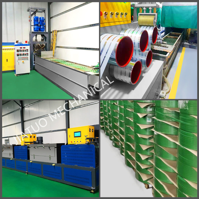 Máy sản xuất dây đai nhựa PET tự động Siemens Động cơ cho vật liệu đóng gói Đường dây đai PET chính xác cao