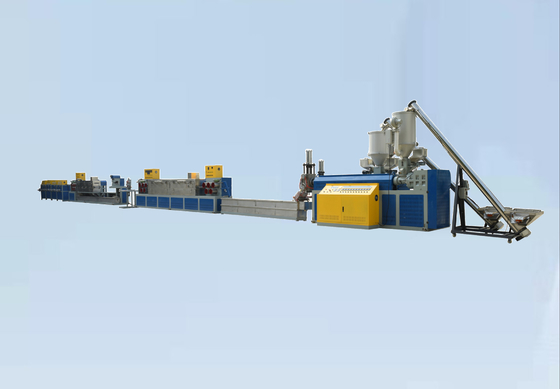 Dây chuyền đóng gói PLC PP Máy làm mây mía Dây chuyền ép đùn 400kg / H