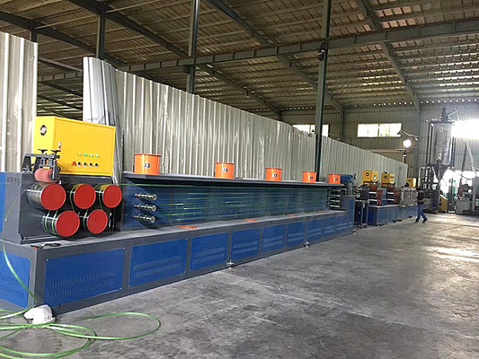 Dây chuyền đùn dây đeo bằng điện PP Máy làm dây đeo bằng nhựa với điều khiển PLC
