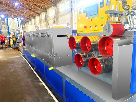 Dây chuyền ép đùn dây đai PET 1 - 6 khoang 9 - 32mm Máy đóng đai động cơ GUGAO