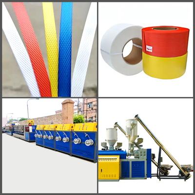 Máy làm dây đeo PP Chiều rộng 5-19mm Tiêu thụ điện năng 100KW