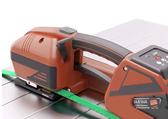 Máy đóng đai nhựa PP PET cầm tay chạy bằng pin bán tự động cho hộp carton Pallet