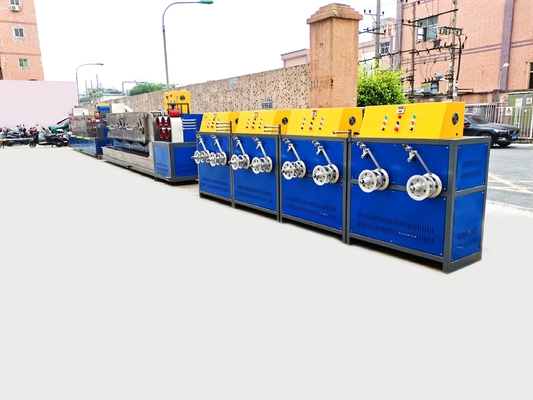 Thiết bị sản xuất dây đeo bằng nhựa động cơ của Siemens cho vật liệu tái chế và gia công Polypropylen