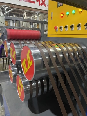 Máy làm dây đeo đóng gói PP 250kg / H Máy đùn dây đeo bằng nhựa PP