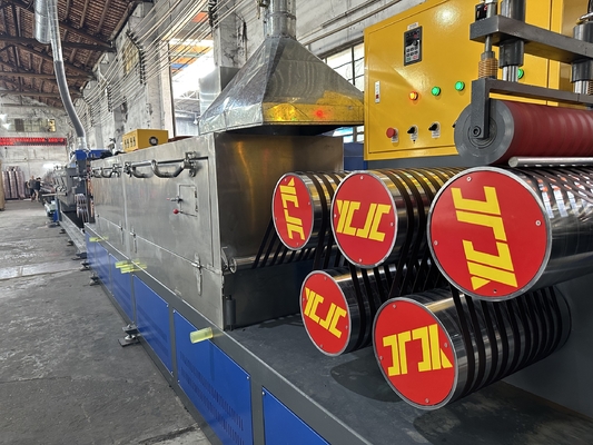 Dây chuyền sản xuất đai PP động cơ GUOMAO với bộ thay lưới tái chế 4 lưới