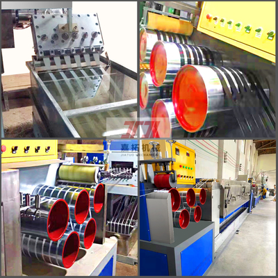 Máy làm dây đai PP 100KW hoàn toàn tự động hiệu suất cao 120-150KG / H Máy làm dây đai PP tự động