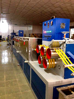 Máy làm dây đai PP 100KW hoàn toàn tự động hiệu suất cao 120-150KG / H Máy làm dây đai PP tự động
