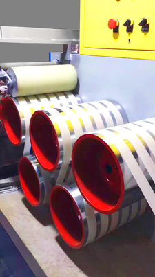 PET Strap Extrusion Tốc độ cao Máy chế tạo dây đai PET 3 vít rộng / dày (mm) 9-25/0.6-1.2mm