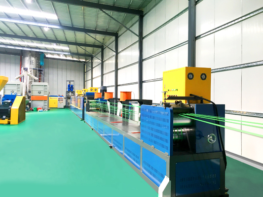 Độ rộng 5-19mm PET Strap Extrusion Line Động cơ servo kép hiệu suất cao PET Strap Winder