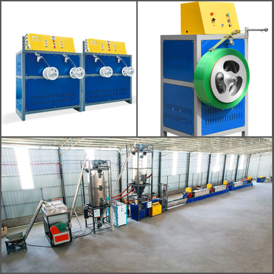 Công nghệ tiên tiến máy làm dây đai PET PLC Kiểm soát màn hình cảm ứng máy tính