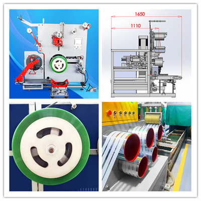 Máy cuộn dây đai bền với thay đổi ống giấy tự động