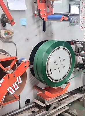 Máy cuộn dây tự động với động cơ phục vụ, máy cuộn băng đóng gói PET, cuộn gọn gàng, phù hợp với 9-32mm