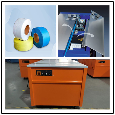 Máy đeo dây đai hoàn toàn tự động của bao bì PP hoặc bao bì tốc độ cao với máy đeo dây đai trên bàn