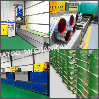 Máy chế tạo dây đai PET hiệu suất cao với chiều rộng 5-19mm và máy cuộn hai trạm