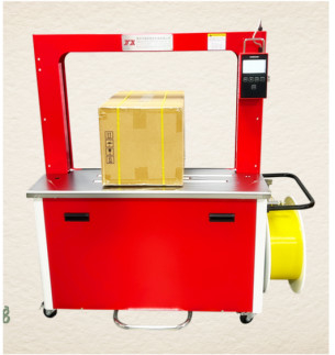 Speed Carton Packing Máy đeo dây thông minh trên bàn với điều chỉnh thời gian làm mát tự động, Máy đeo dây hộp