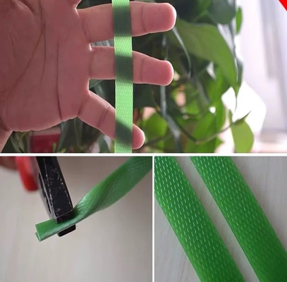 Vành đai đóng gói nhựa PET chống lạnh, dây đai đóng gói PET siêu kéo, dây đai ràng buộc xanh, Mô hình: PET-16080