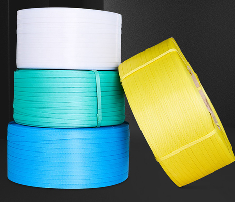 Dây băng đóng gói nhựa PP, băng đóng gói PP, băng dán màu chất lượng cao PP, chiều rộng: 5-19mm, trọng lượng: 10KG / cuộn