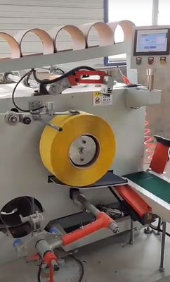 Máy cuộn dây đai đóng gói PP máy cuộn dây tự động máy cuộn dây servo máy cuộn dây PLC điều khiển màn hình cảm ứng