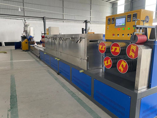 Thiết bị dây đai đóng gói PP, dây chuyền sản xuất đai PP tùy chỉnh, động cơ GUGAO 37KW, dây chuyền sản xuất dây đai PP