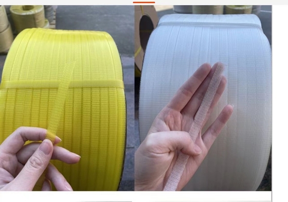 Nhựa bán buôn băng đeo dây đeo PP băng đeo dây đeo PP polypropylene băng đóng gói với chiều rộng 5-19mm