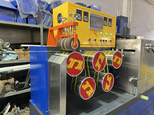 Máy làm băng đeo dây đai PP 100KW Cung cấp điện tùy chỉnh và căng dây đai điều chỉnh