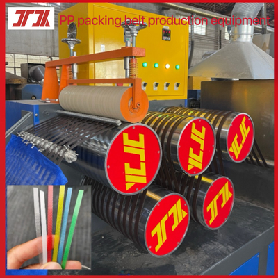 Đường dây sản xuất dây đai đóng gói PP, Máy chế tạo dây đai PP được điều khiển bởi PLC, chiều rộng: 5-19mm, Độ dày: 0.3-1.2mm