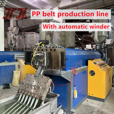Đường đẩy dây đai PP có độ căng điều chỉnh với máy cuộn hai trạm
