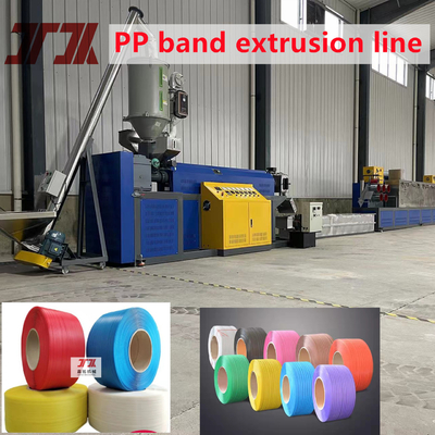 Đường đẩy dây đai PP có độ căng điều chỉnh với máy cuộn hai trạm