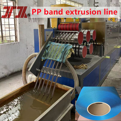 Đường đẩy dây đai PP có thể điều chỉnh với máy cuộn dây hai trạm