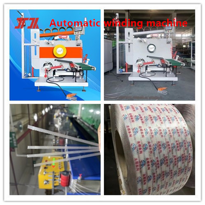 Máy cuộn dây dây đai dây đai với động cơ phục vụ cho dây đai đóng gói với cuộn dây tự động