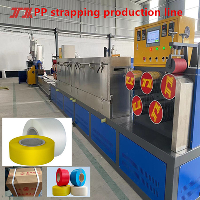 PLC điều khiển PP dây đai sản xuất dây đai sản xuất hiệu quả cao PP PP gói máy chiều rộng: 5-19mm