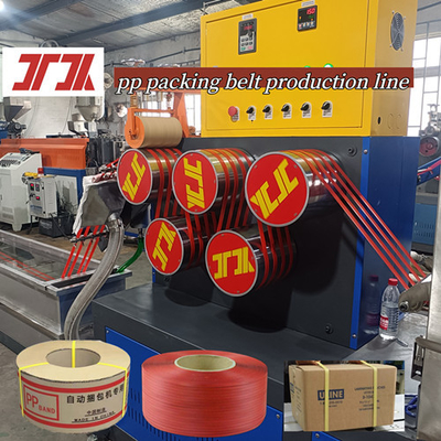 Thiết bị sản xuất dây đai PP với máy cuộn tự động với chiều rộng 5-19mm