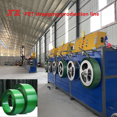 Đường dây sản xuất dây đeo thép nhựa PET với chiều rộng 9-32mm