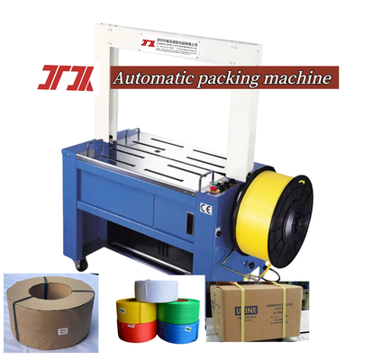 Máy đóng đai tự động bằng dây PP cho máy đóng gói, máy đóng kiện tốc độ cao với chiều rộng 5-15mm