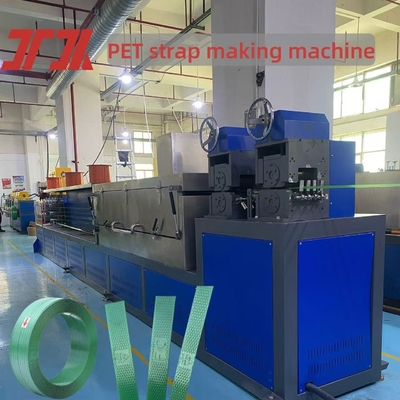 Máy làm dây đai PET màu tùy chỉnh với máy cuộn hai trạm