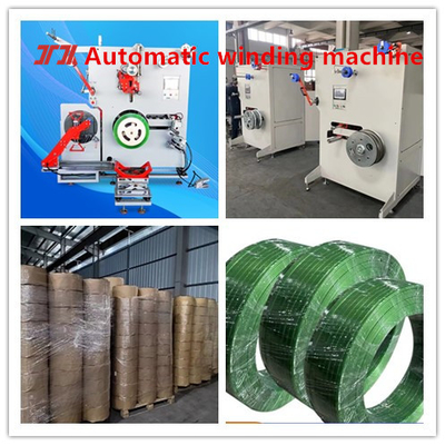 Thiết bị sản xuất dây đai thép nhựa PET hệ thống điều khiển PLC máy cuộn servo 200-600KG/h