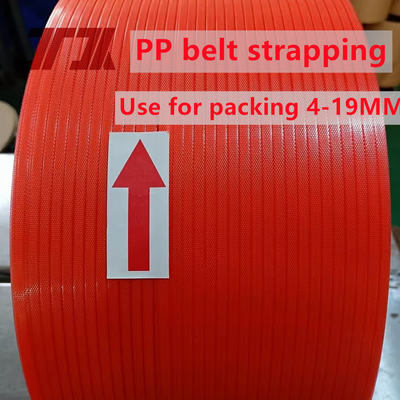 Màu trắng đỏ tùy chỉnh Pp Strapping 5-19mm PP Polypropylene Packing Belt Pallet Strap