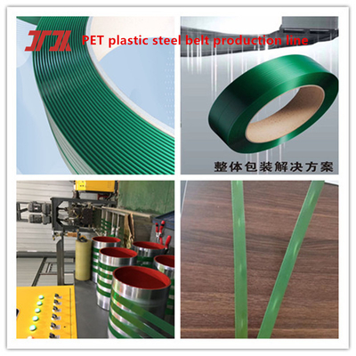 Đẹp đặc biệt kích thước đóng gói nặng màu xanh lá cây dây đai làm từ hạt chai