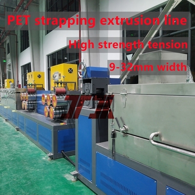 Đường dây sản xuất dây đai đóng gói PP PET tùy chỉnh thiết bị dây đai thép nhựa PET cho hệ thống điều khiển PLC