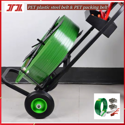 Sử dụng dây đai tay và dây đai tự động cho vật nuôi để đóng gói hàng hóa nặng