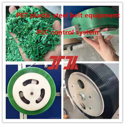 Đường dây sản xuất nhựa thú cưng 9-25mm đáng tin cậy thiết bị dây đai thép nhựa thú cưng với bộ thay đổi màn hình tự động